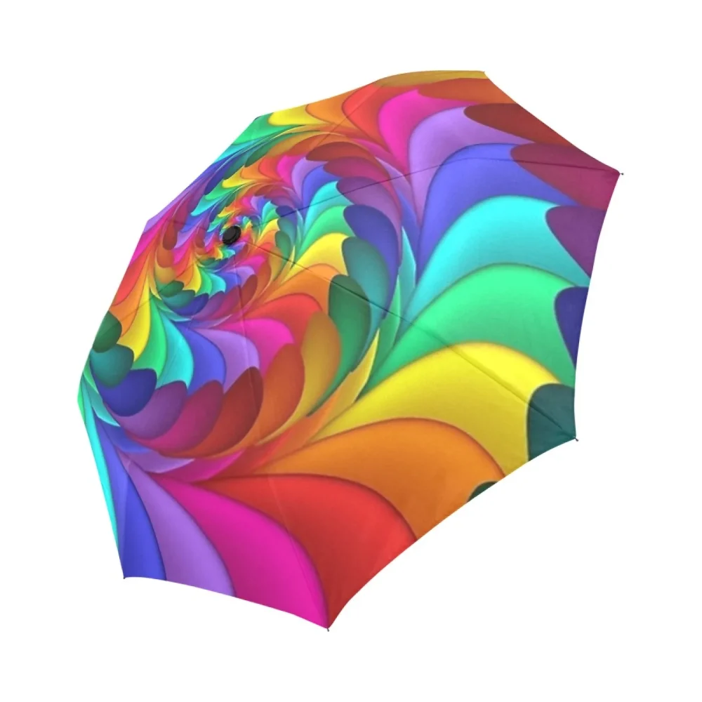 parapluie automatique psychedelic rainbow